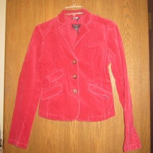 Red Corduroy Blazer